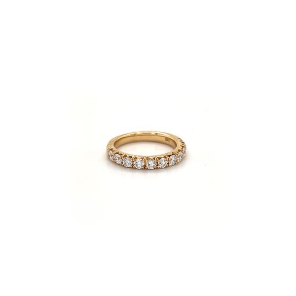 14KYG LDS. BAND CONTAINING 11 RBC PRONG SET DIAMONDS TOTALING 1.0 CT  G/VS2 Lennon's W.B. Wilcox Jewelers New Hartford, NY