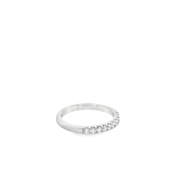 14KT WG DIAMOND BAND CONTAINING 16 ROUND SHARED PRONG DIAMONDS WEIGHING .43CTS TOTAL Image 2 Lennon's W.B. Wilcox Jewelers New Hartford, NY
