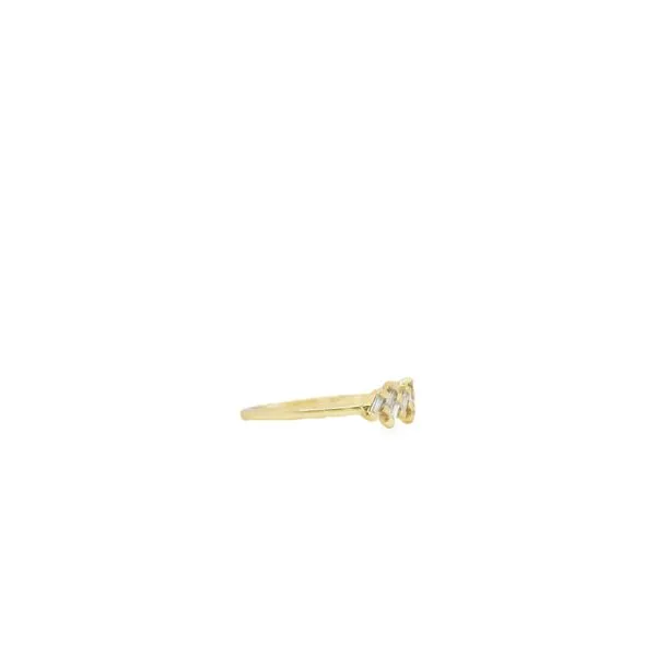 14KT YELLOW GOLD RING CONTAINING 7 STAGER SET BAGUETTE DIAMONDS .10CTTW Image 2 Lennon's W.B. Wilcox Jewelers New Hartford, NY