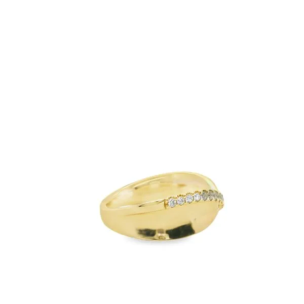 14KT YG BOW RING WITH ROUND DIAMONDS .20CTTW Image 2 Lennon's W.B. Wilcox Jewelers New Hartford, NY