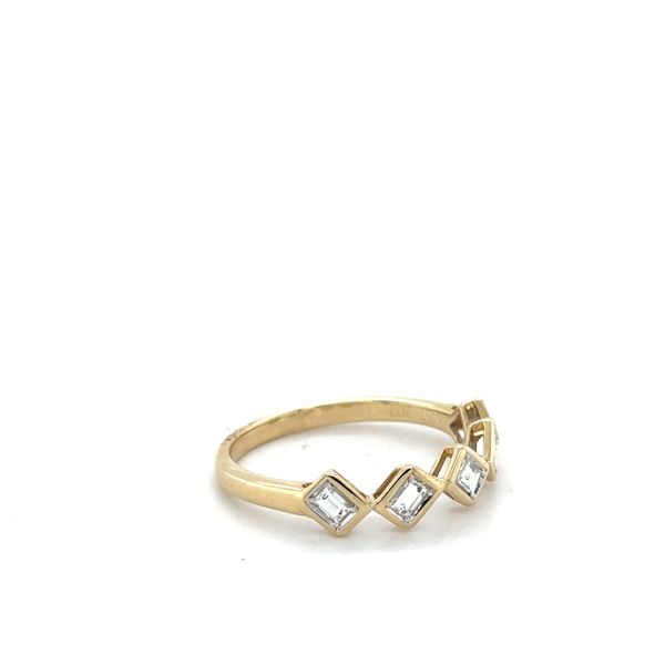 14Kt Yellow Gold Tilted Bezel Set Baguette Diamonds .30CTTW Image 3 Lennon's W.B. Wilcox Jewelers New Hartford, NY