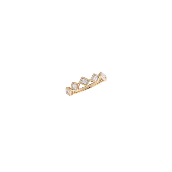 14Kt Yellow Gold Tilted Bezel Set Baguette Diamonds .30CTTW Lennon's W.B. Wilcox Jewelers New Hartford, NY