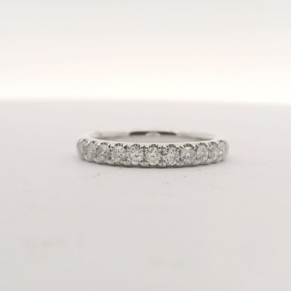 14KT WG PRONG SET DIAMOND BAND WITH 11 DIAMONDS = .45CTTW G/H SI2 Lennon's W.B. Wilcox Jewelers New Hartford, NY