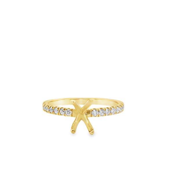 14KY SEMI MOUNT WITH 26=.40CTTW NATURAL DIAMONDS PRONG SET Lennon's W.B. Wilcox Jewelers New Hartford, NY