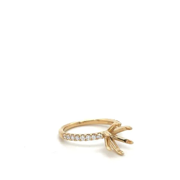 14Kt Yellow  Gold 6 Prong Diamond Semi Mount .35CTTW Image 2 Lennon's W.B. Wilcox Jewelers New Hartford, NY