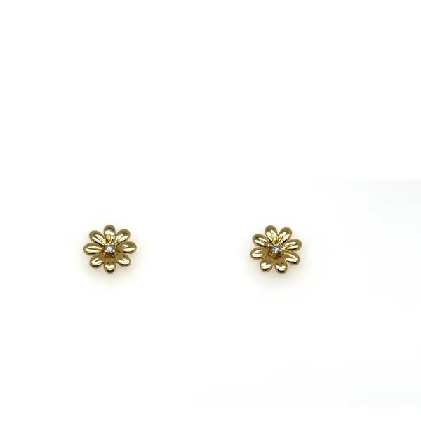 10K Yellow Gold Daisy Stud Earrings Lennon's W.B. Wilcox Jewelers New Hartford, NY