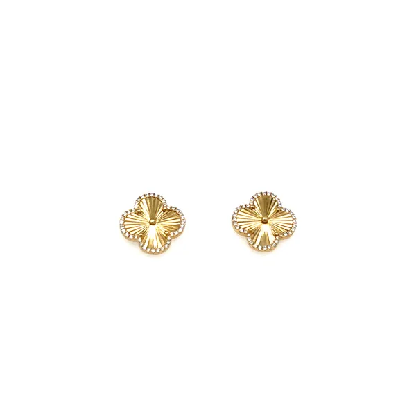 Yellow Gold and Diamond Earrings Lennon's W.B. Wilcox Jewelers New Hartford, NY