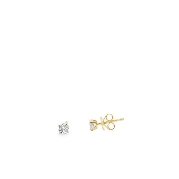 14K YG ROUND DIAMOND STUD EARRINGS .51 CTTW Lennon's W.B. Wilcox Jewelers New Hartford, NY