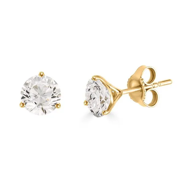 14KT YG ROUND DIAMOND MARTINI STUDS 1.00CTTW Lennon's W.B. Wilcox Jewelers New Hartford, NY
