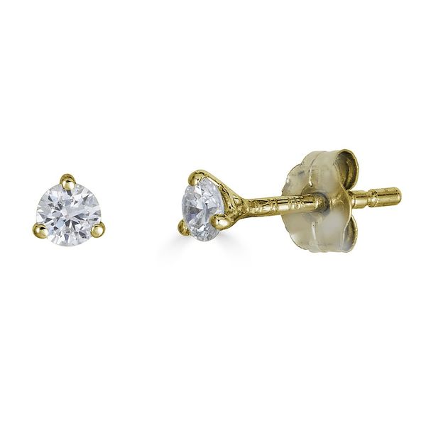14KT YG DIAMOND MARTINI STUDS .25CTTW HI/I1 Lennon's W.B. Wilcox Jewelers New Hartford, NY