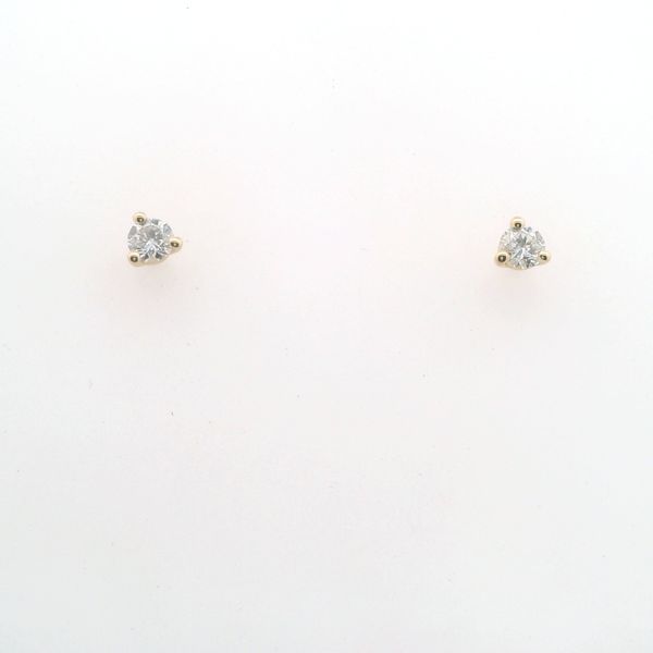 14KT YG DIAMOND MARTINI STUDS .25CTTW HI/I1 Lennon's W.B. Wilcox Jewelers New Hartford, NY