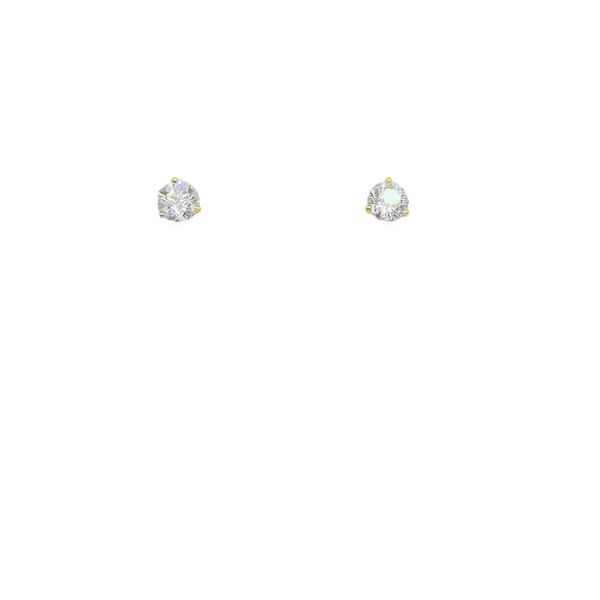 14K YG STUD MARTINI UNIVERSAL POST 1.00 CTW PREMIER QUALITY G/H SI1 Lennon's W.B. Wilcox Jewelers New Hartford, NY