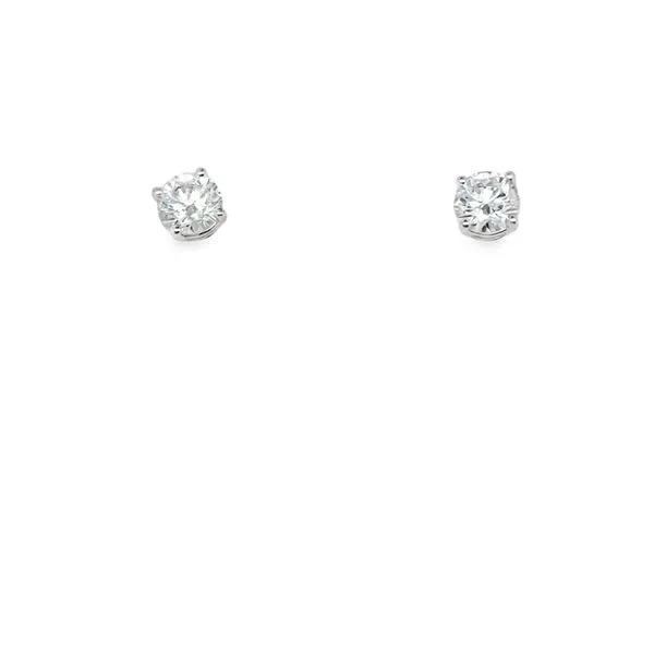 14KT WG ROUND LAB GROWN DIAMOND STUD EARRINGS 1.22CTTW Lennon's W.B. Wilcox Jewelers New Hartford, NY