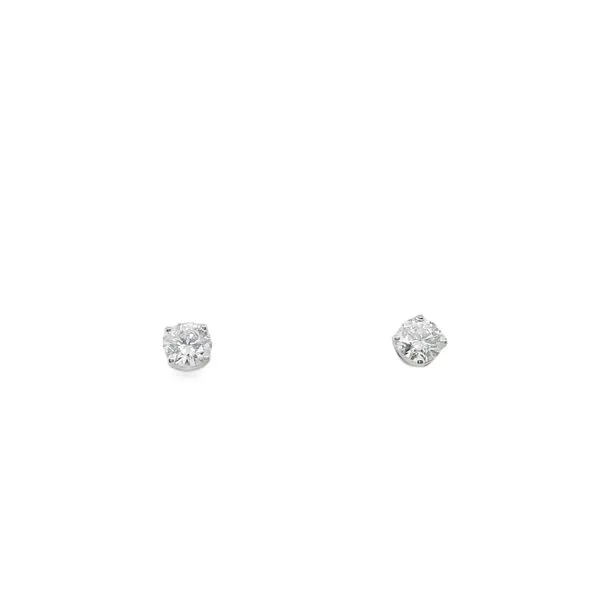 14KT WG LAB GROWN ROUND DIAMOND STUDS 1.00CTTW Lennon's W.B. Wilcox Jewelers New Hartford, NY