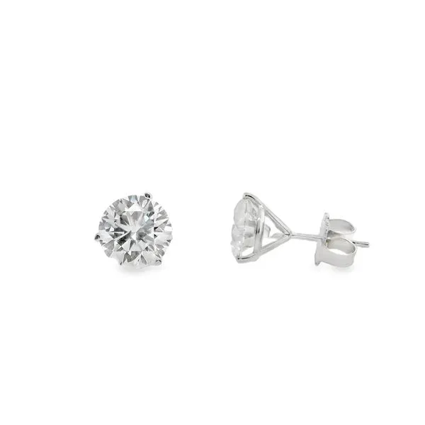 14K WG LAB GROWN DIAMOND STUD EARRINGS IN MARTINI SETTING Lennon's W.B. Wilcox Jewelers New Hartford, NY