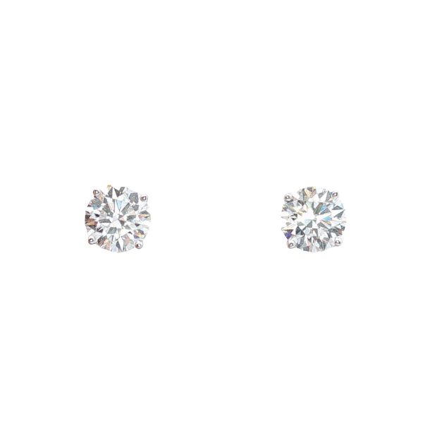 14KW LAB GROWN DIAMOND STUD EARRINGS 2.70CTTW Lennon's W.B. Wilcox Jewelers New Hartford, NY