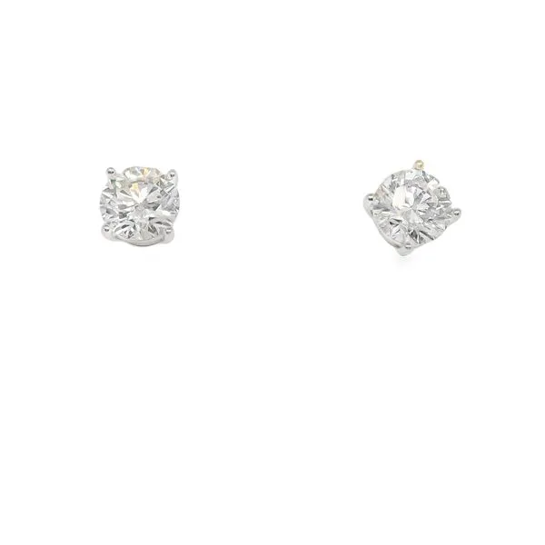 14KW Lab Grown Diamond Earrings With 2 3.11Tw Round Diamonds Lennon's W.B. Wilcox Jewelers New Hartford, NY