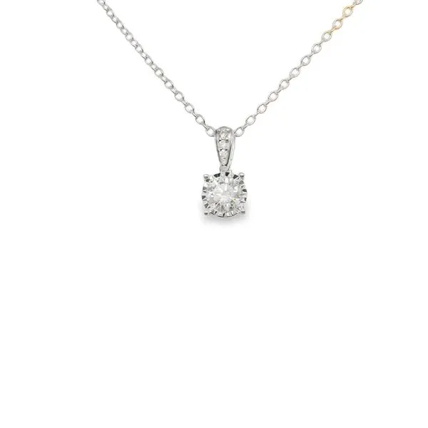 White 14 Karat Pendant Length 18 With 0.25Tw Lennon's W.B. Wilcox Jewelers New Hartford, NY