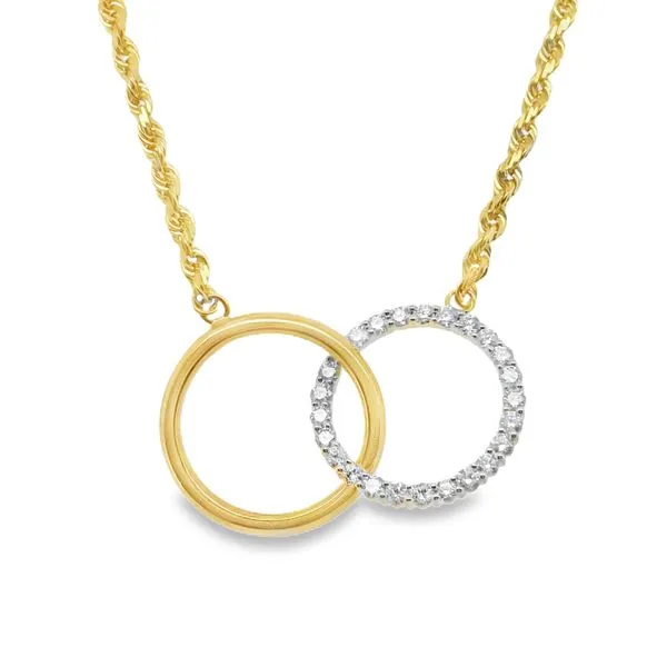 14K YG  22" ROPE WITH INTERLOCKING CIRCLES Lennon's W.B. Wilcox Jewelers New Hartford, NY