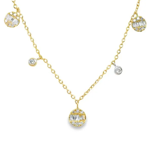 14K 2-TONE DIAMOND NECKLACE  .25CTTW   Lennon's W.B. Wilcox Jewelers New Hartford, NY