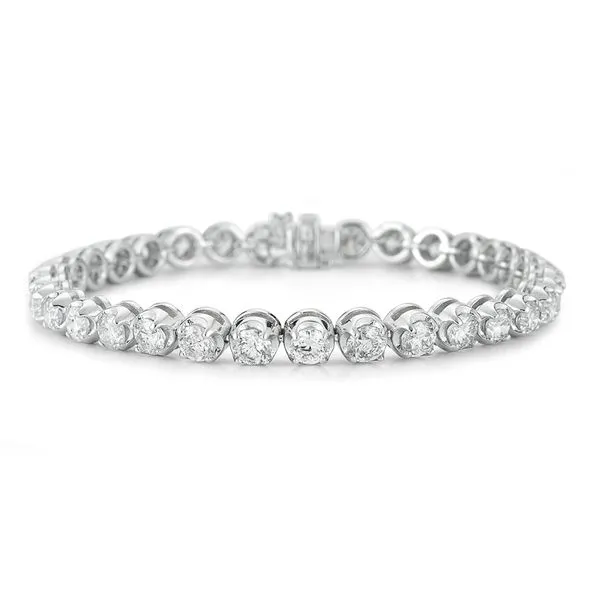 14Kt White Gold 4.10CTTW Diamond Tennis Bracelet Lennon's W.B. Wilcox Jewelers New Hartford, NY