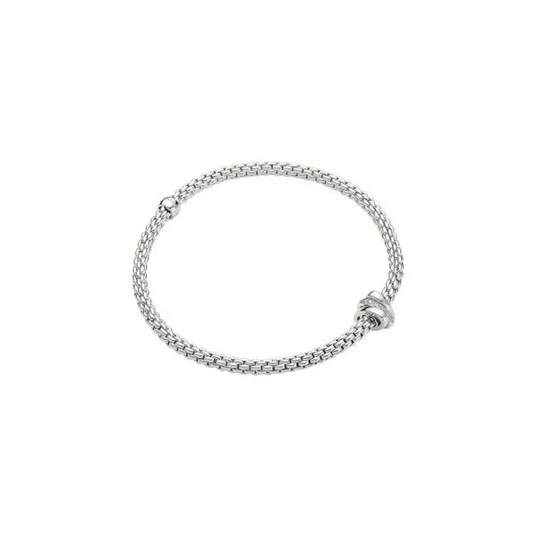 18Kt White Gold Bracelet With One Row Of Channel Round Diamonds Lennon's W.B. Wilcox Jewelers New Hartford, NY