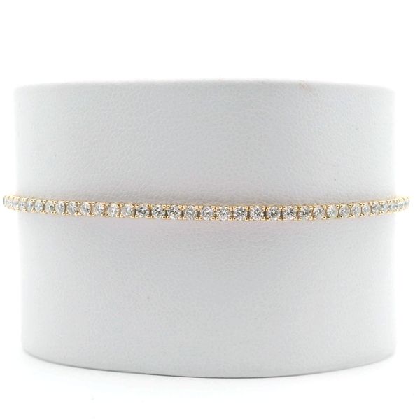 14KY FLEXI BRACELET WITH .97CTTW ROUND DIAMONDS Lennon's W.B. Wilcox Jewelers New Hartford, NY