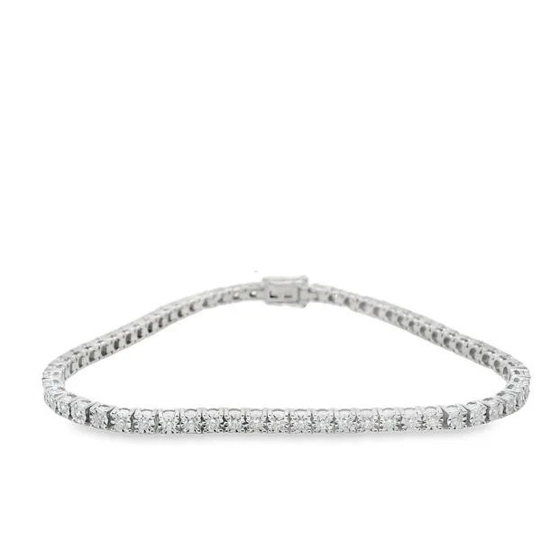 14K WG DIAMOND TENNIS BRACELET RBC .95 CTW Lennon's W.B. Wilcox Jewelers New Hartford, NY
