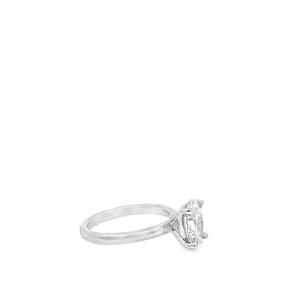 14KWG RING WITH LAB CREATED OVAL DIAMOND TOTALING 2.10CT Image 2 Lennon's W.B. Wilcox Jewelers New Hartford, NY