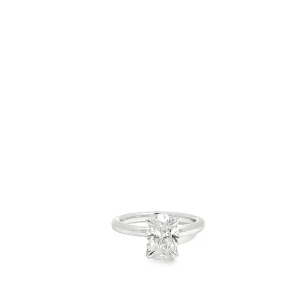 14KWG RING WITH LAB CREATED OVAL DIAMOND TOTALING 2.10CT Lennon's W.B. Wilcox Jewelers New Hartford, NY
