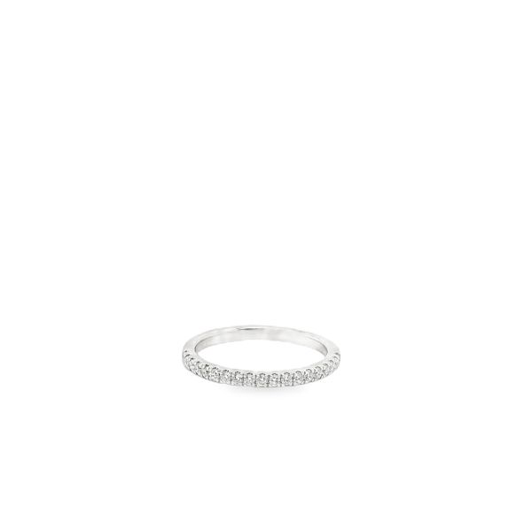 14KT WG MATCHING WEDDING BAND TO ENGAGEMENT RING LGD-TXR05674WS-GW3, CONTAINS ROUND LAB GROWN DIAMONDS .23CTTW Lennon's W.B. Wilcox Jewelers New Hartford, NY