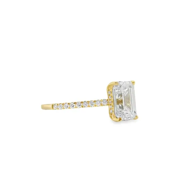 14K YG LAB GROWN DIAMOND ENGAGEMENT RING AND MATCHING WEDDING BAND Image 2 Lennon's W.B. Wilcox Jewelers New Hartford, NY