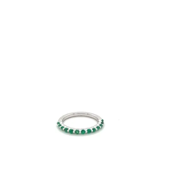 14Kt White Gold Emerald Ring Lennon's W.B. Wilcox Jewelers New Hartford, NY