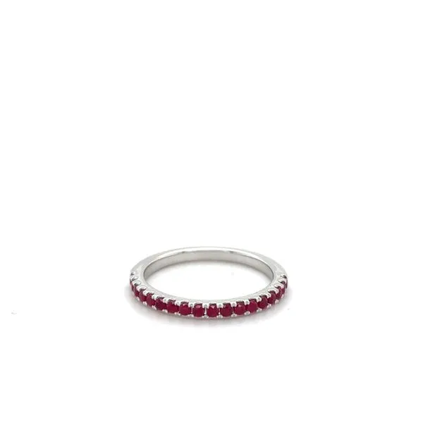 14Kt White Gold Ruby Band .35CTTW Lennon's W.B. Wilcox Jewelers New Hartford, NY