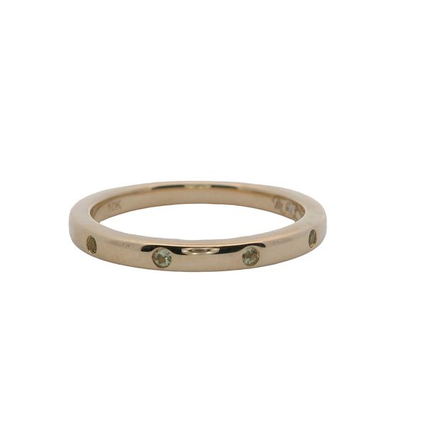 10K 5 STONE GENUINE PERIDOT STACKABLE BAND  .05 CTTW Lennon's W.B. Wilcox Jewelers New Hartford, NY