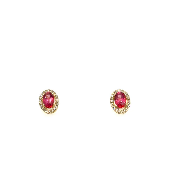 10Kt Yellow Gold Pink Topaz Earrings Lennon's W.B. Wilcox Jewelers New Hartford, NY