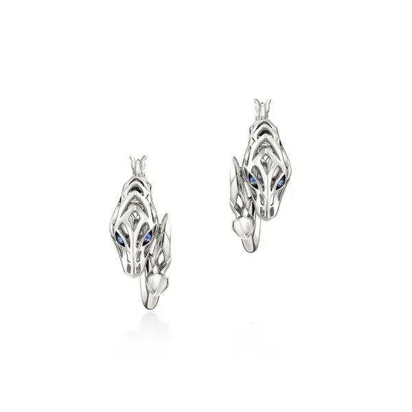 NAGA Dragon Silver Hoop Earrings Lennon's W.B. Wilcox Jewelers New Hartford, NY