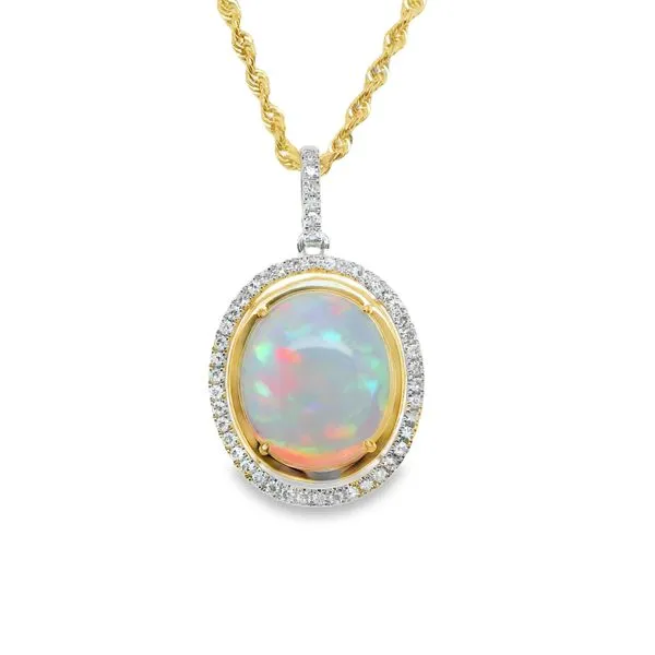 14K YG GENUINE OPAL 4.94 CTTW Lennon's W.B. Wilcox Jewelers New Hartford, NY