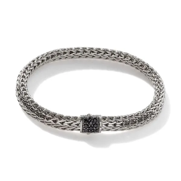 Icon Silver Bracelet with Black Sapphires Lennon's W.B. Wilcox Jewelers New Hartford, NY