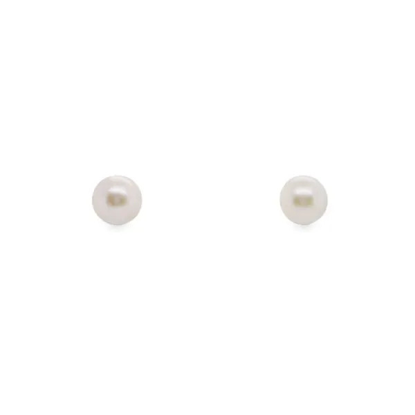 14KT WG 6.50-7MM FRESH WATER PEARL STUDS Lennon's W.B. Wilcox Jewelers New Hartford, NY