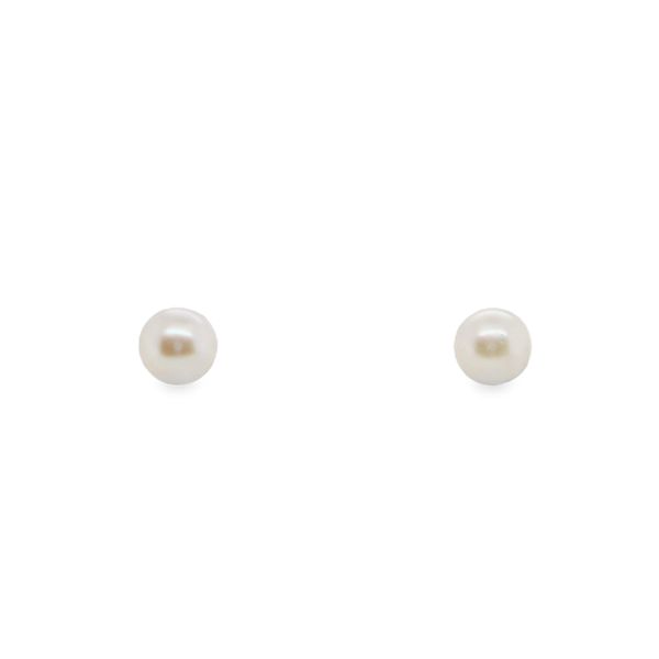 14KT WG .24GM 6-6.50MM AKOYA CULTURED PEARL STUDS Lennon's W.B. Wilcox Jewelers New Hartford, NY