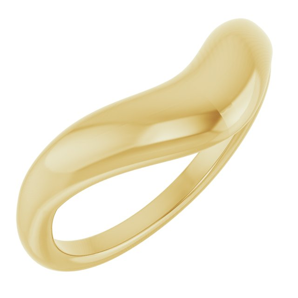 14K POLISHED CURVED BAND Lennon's W.B. Wilcox Jewelers New Hartford, NY