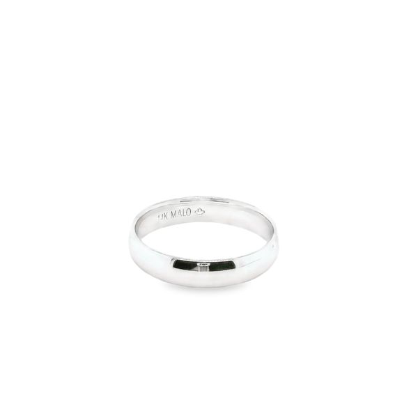 14K WHITE GOLD 5MM COMFORT FIT BAND Lennon's W.B. Wilcox Jewelers New Hartford, NY