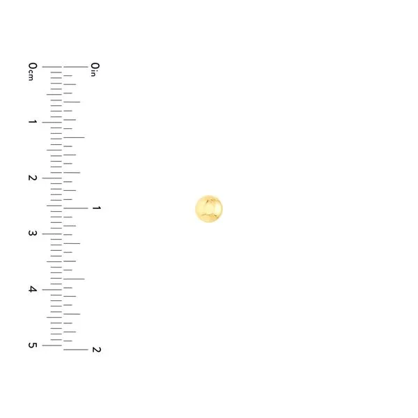 14Kt Yellow Gold 8MM Ball Post Earrings Image 2 Lennon's W.B. Wilcox Jewelers New Hartford, NY
