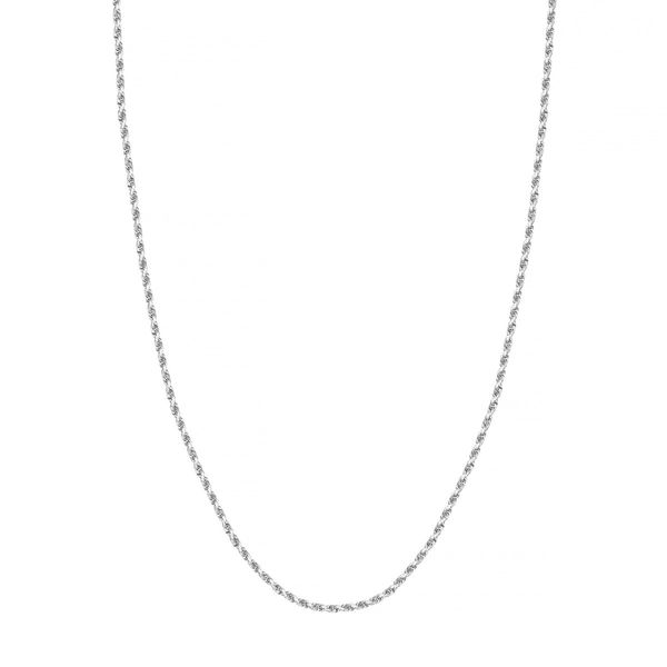 22" 14Kt White Gold Rope Chain Lennon's W.B. Wilcox Jewelers New Hartford, NY