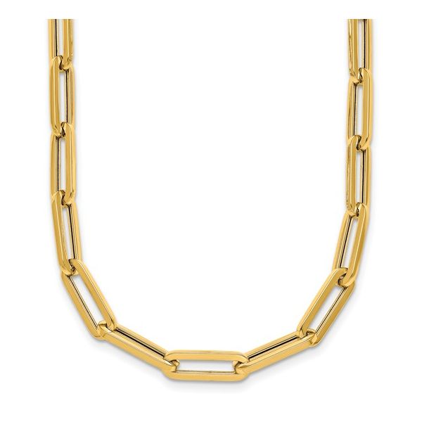 14Kt Yellow Gold 5.3MM 20" Paperclip link chain  Lennon's W.B. Wilcox Jewelers New Hartford, NY