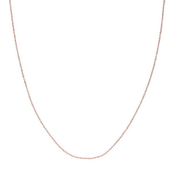 14Kt Rose Gold Sparkle Singapore 16" Lennon's W.B. Wilcox Jewelers New Hartford, NY