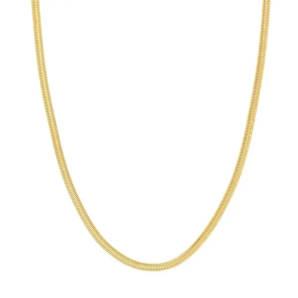14Kt Yellow Gold Hallow Diamond Cut Snake Chain Lennon's W.B. Wilcox Jewelers New Hartford, NY