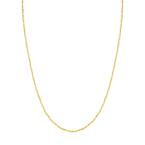 14Kt Yellow Gold Singapore Chain Lennon's W.B. Wilcox Jewelers New Hartford, NY