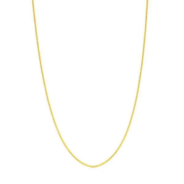 14Kt Yellow Gold Box Chain 20" Lennon's W.B. Wilcox Jewelers New Hartford, NY